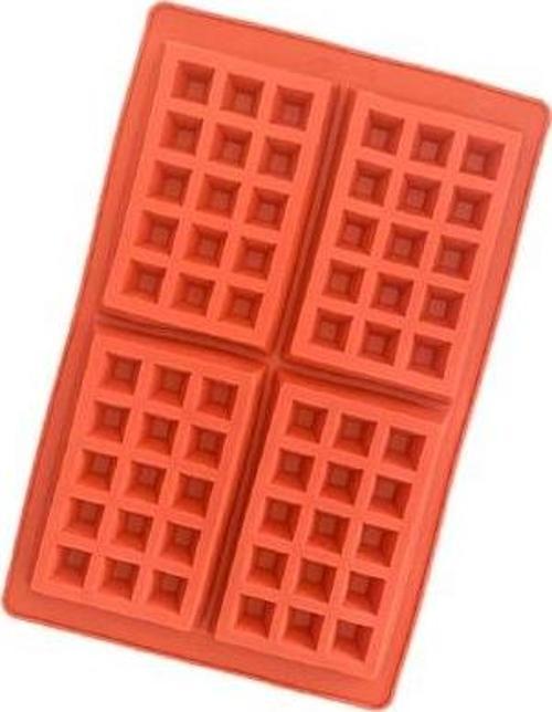 SİLİKON WAFFLE PANKEK KALIBI DİKDÖRTGEN DESEN
