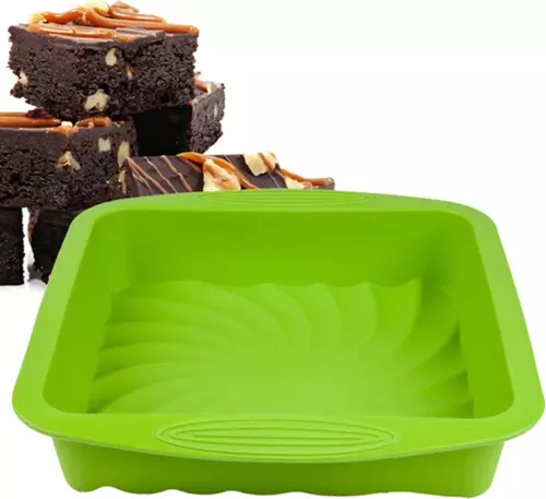 SQUARE PAN-KARE SİLİKON KALIP YEŞİL