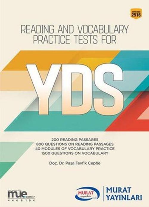Reading and Vocabulary Practice Tests for YDS 2516