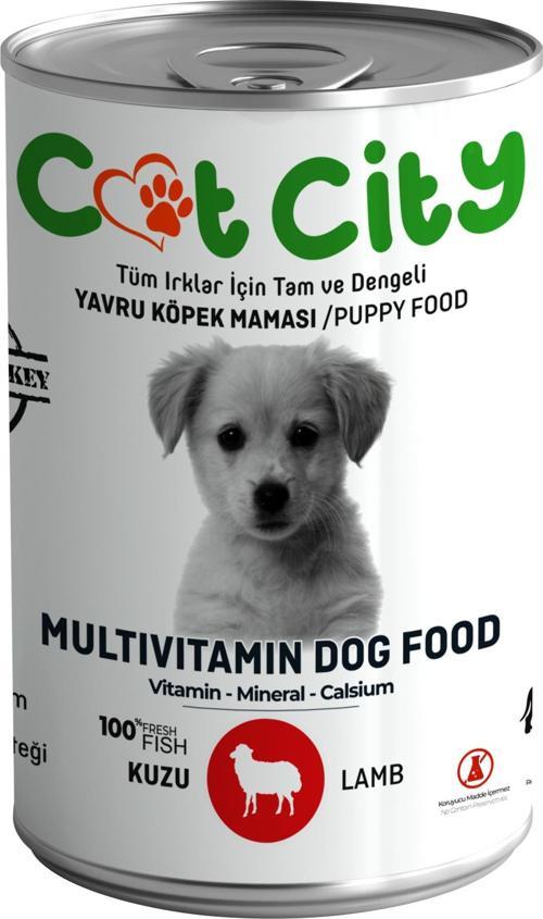 Az Tahıllı Kuzu Etli Yavru Köpek Konserve Yaş Mama 400 gr