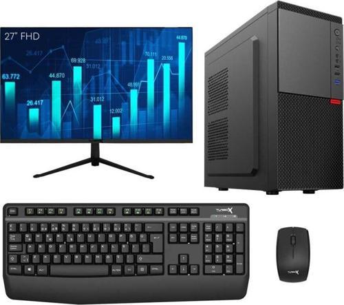 Tx5493 i5 6400 16GB DDR4 Ram 512GB M.2 NVMe SSD 27 inç FHD Monitör Masaüstü Ofis Bilgisayarı