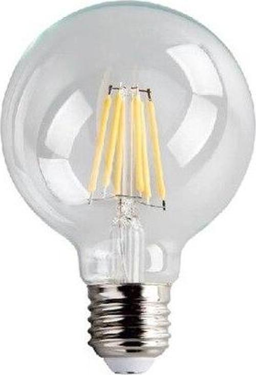 6 Watt Flament LED Ampul G95 Glop Şeffaf Gunışığı CT-4354