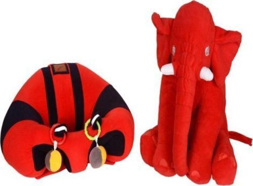 Bebek Destek Oturma Minderi Ve Kırmızı Uyku Fili