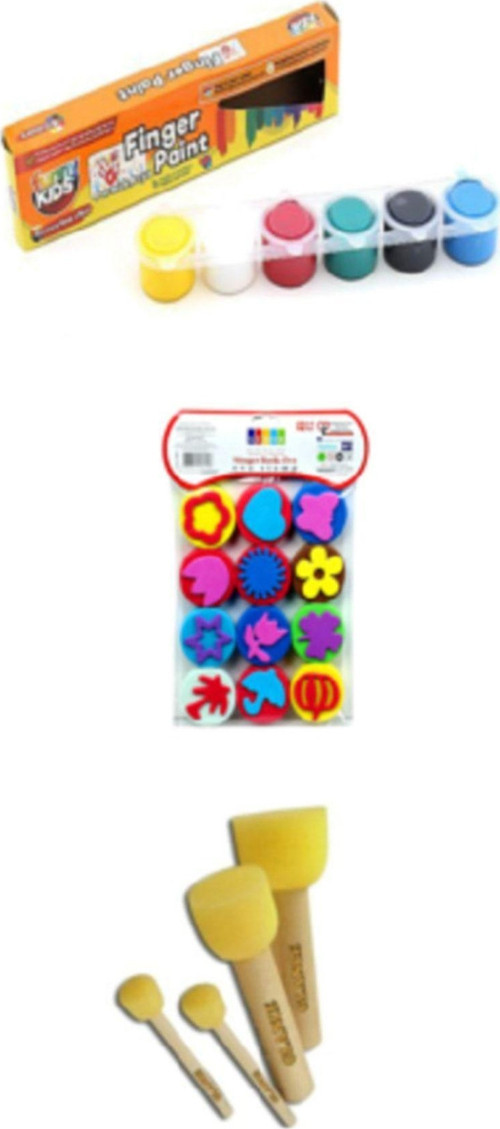 Funny Kids 25 Ml Parmak Boyası Eva Baskı Set 3'Lü