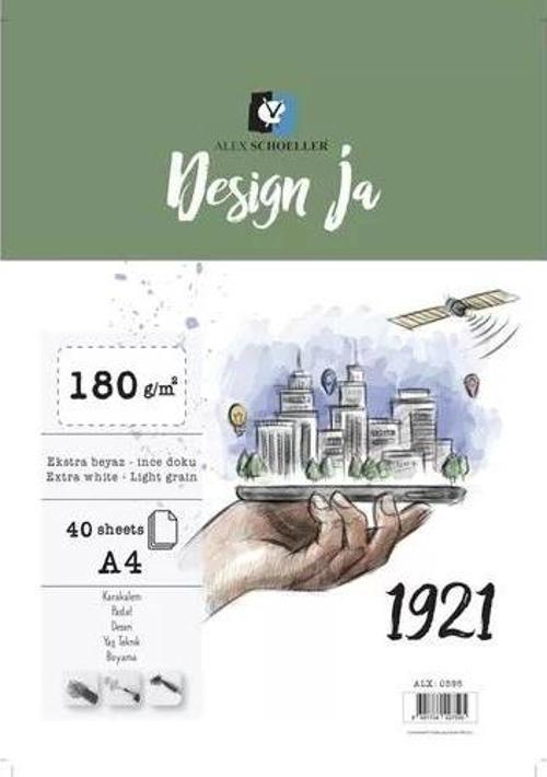 Design Ja Eskiz Çizim Defteri 180 gr A4 40 Yaprak