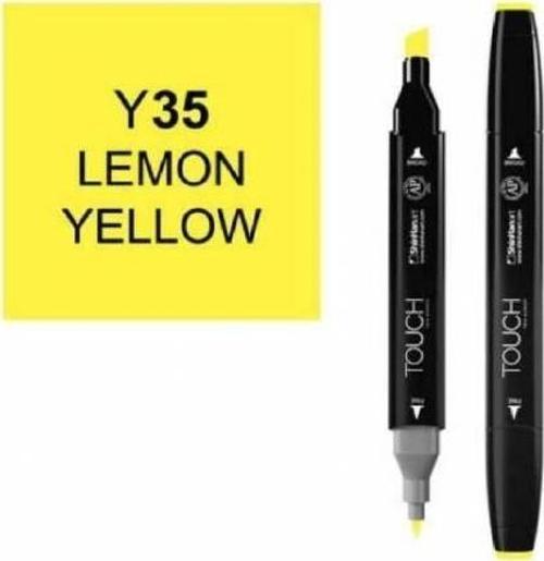 Touch Twin Y35 Lemon Yellow Marker shinhan keçeli kalem