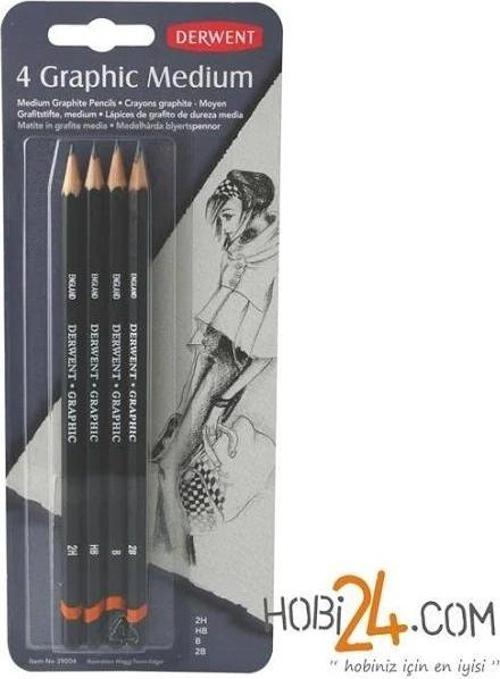 derwent grahic set medium bliter 4 lü