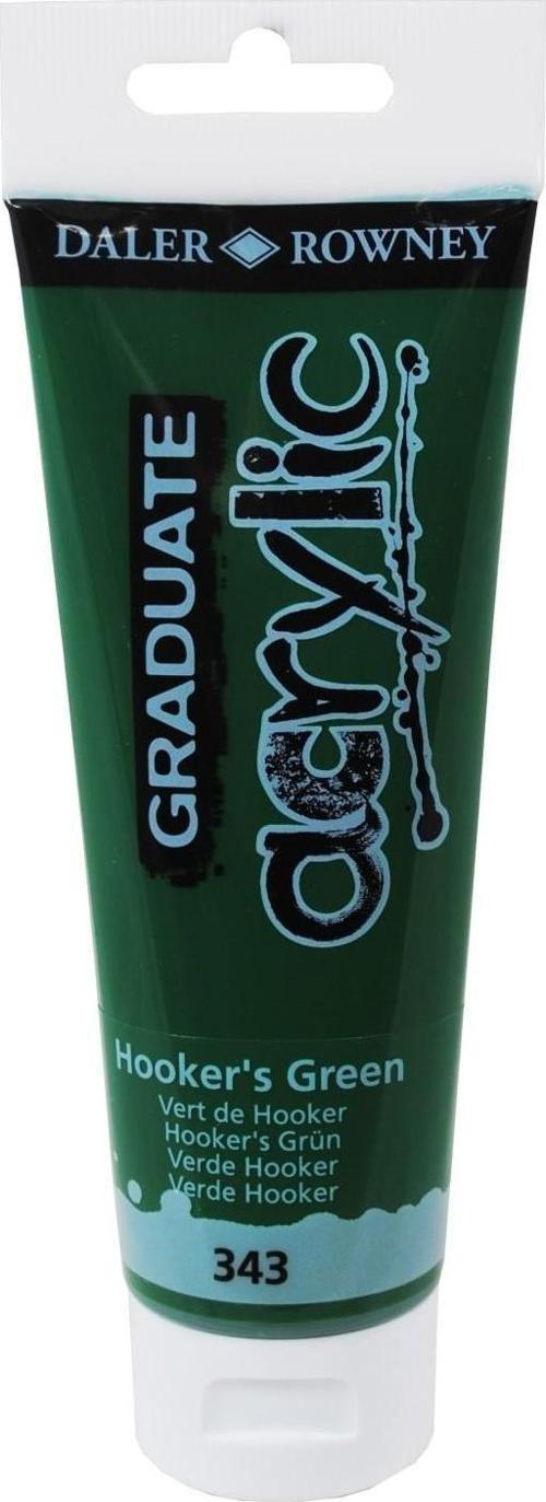 Daler Rowney Graduate Hookers Green 120 Ml. Akrilik Boya 343