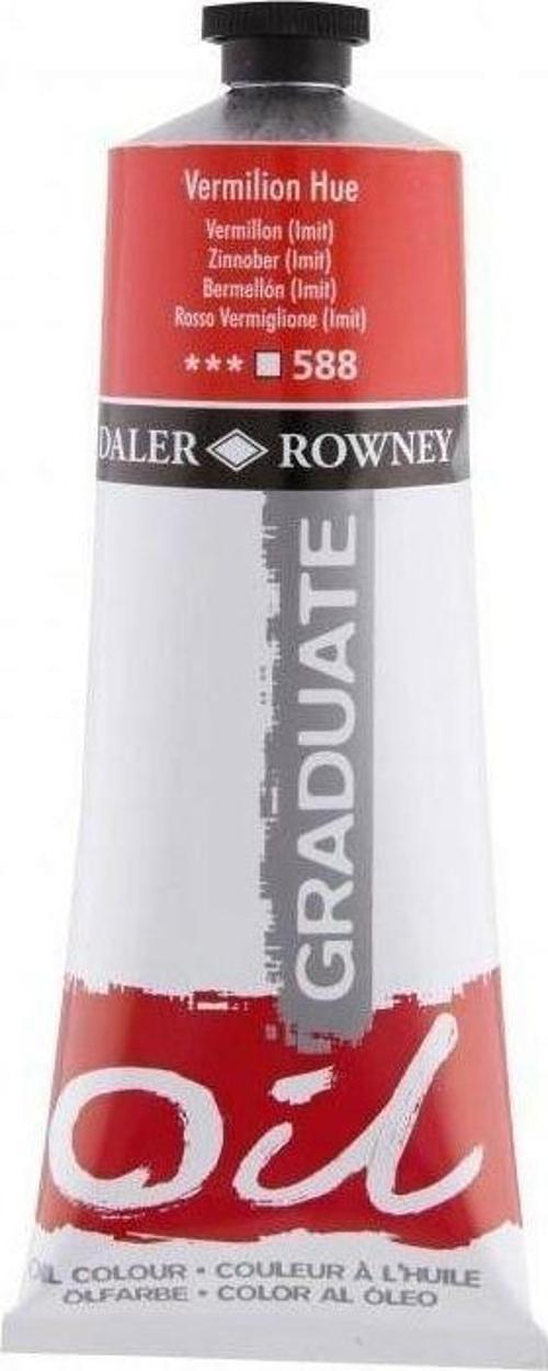 daler rowney Graduate Yağlı Boya 588 GRAD OIL 38ML VERMILION HUE