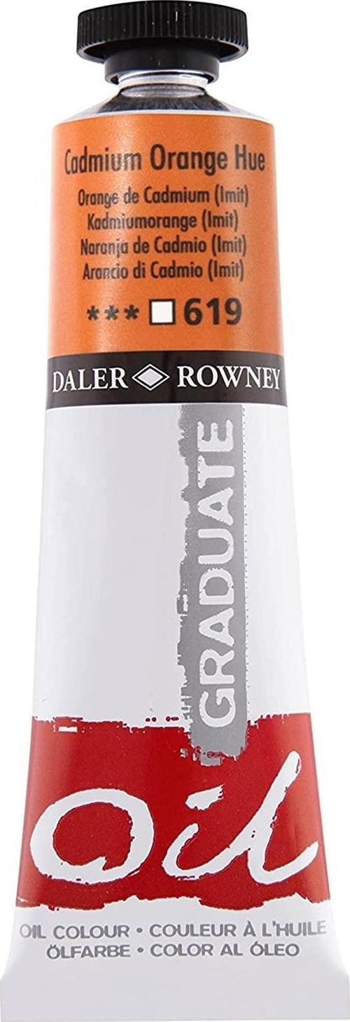 Daler Rowney Graduate Yağlı Boya Grad Oil, 38 Ml, Cad Orange Hue