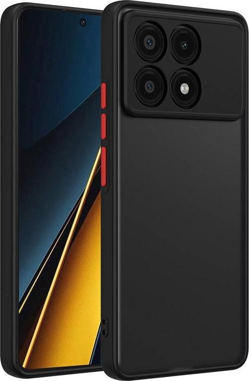 Xiaomi Poco X6 Pro Kılıf Mat Yüzey Kamera Korumalı Silikon