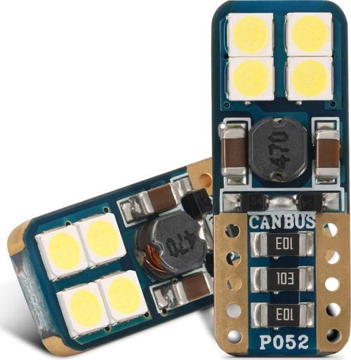 Led Ampul T10 8 SMD Canbus'lı Beyaz 2'li Set / LAAM628