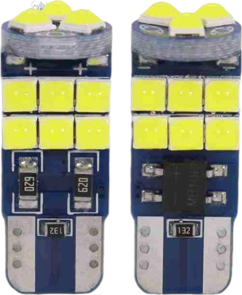 Dekoratif led ampul T10-18SMD 3030CANBUS 12V çift beyaz/ LAAM867