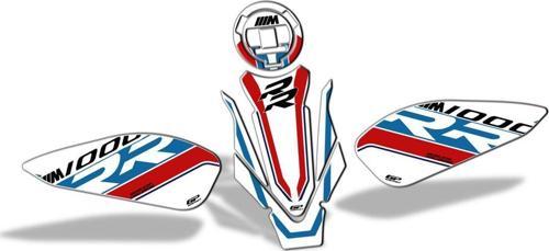 BMW M 1000 RR 2021-2024 Uyumlu Tank Pad Seti Beyaz