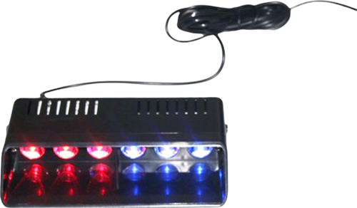 Flaş Led Çakarlı 6W KırmızıMavi 8 Fonksiyonlu / LAPA174