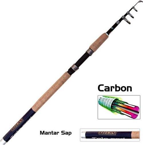 Ocean Teleskopik Carbon Kamış 2.10 mt (40-80 Atar)