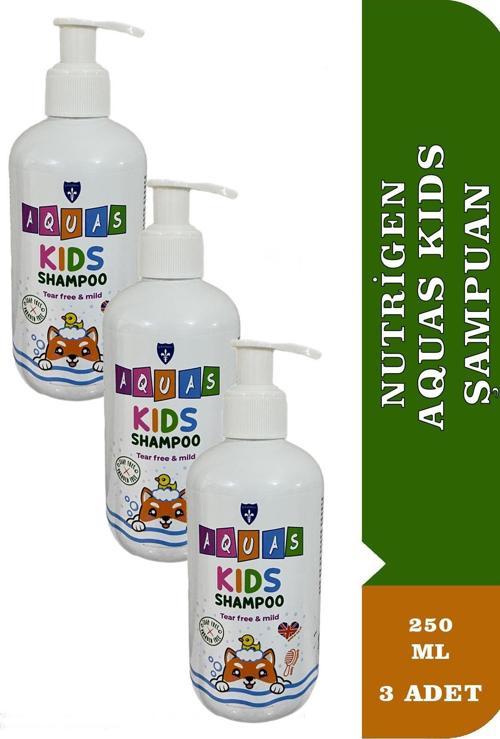 Aquas Kids Şampuan 250 ml 3 Adet