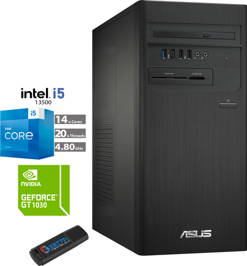 Expertcenter Intel I5 13500 64GB 1tb SSD 4GB/GT1030 WINDOWS11PRO Masaüstü Blgisayar B1S500TE-5135000020W58 + Zetta USB Bellek