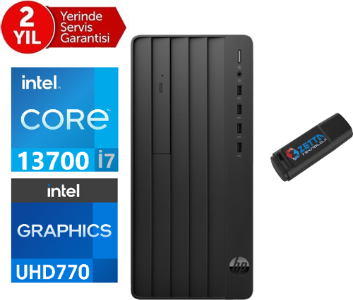 290 Pro G9 Intel Core I7 13700 8gb 1tb SSD Freedos Masaüstü Blgisayar 1624A8ET03+ZETTAUSBBELLEK