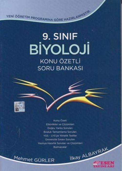 Esen 9. Sınıf Biyoloji Konu Özetli Soru Bankası