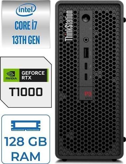 Ws P3 Ultra Sff I7-13700K 128GB Ddr5 2tb HDD + 2tb SSD Nvidia 8gb T1000 Windows 11 Pro 30HA000QTX35