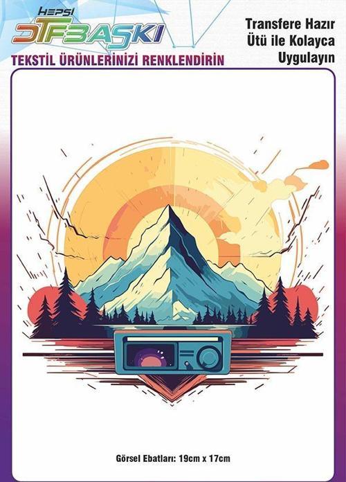 Ütü ile Yapışan Tişört Tekstil Dtf Transfer Baskı