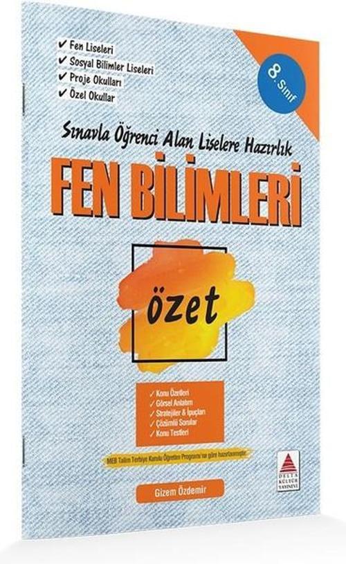 8.Sınıf Fen Bilimleri Özet Sınavla Öğrenci Alan Liselere Hazırlık