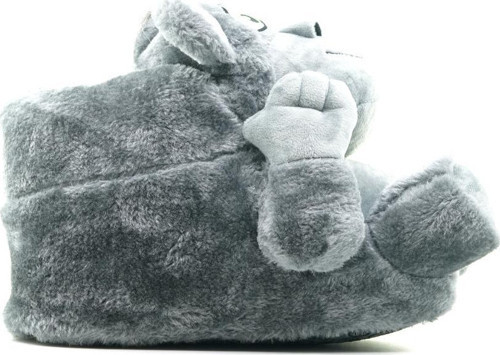 Monkey Unisex Hayvanlı Panduf Gri 36/43