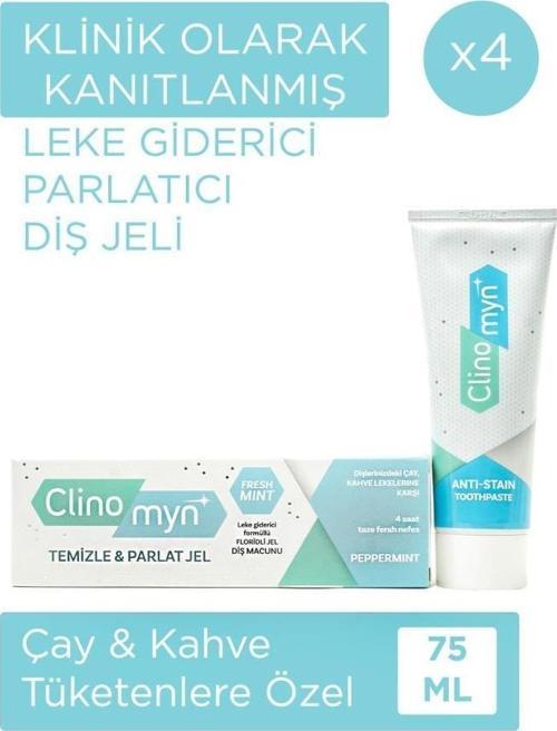 Fresh Temizleme Parlatma Jel Diş Beyazlatan ve Parlatan Diş Macunu 75 ml x 4 Adet