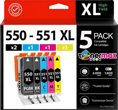 Canon PGI-550XL / CLI-551XL Muadil Kartuş Set