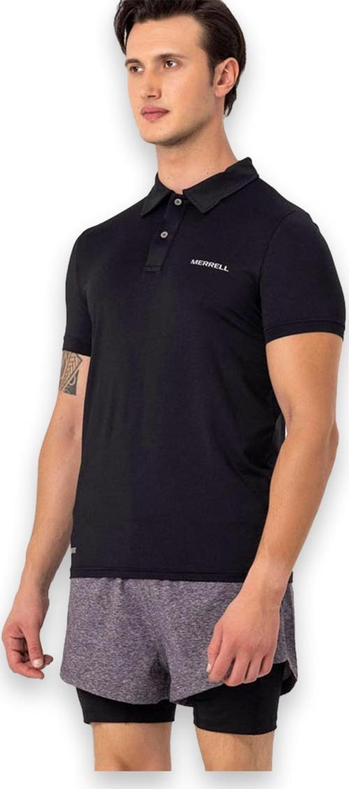 M4Pacem Polo Yaka Kısa Kollu Siyah Erkek T-Shirt S