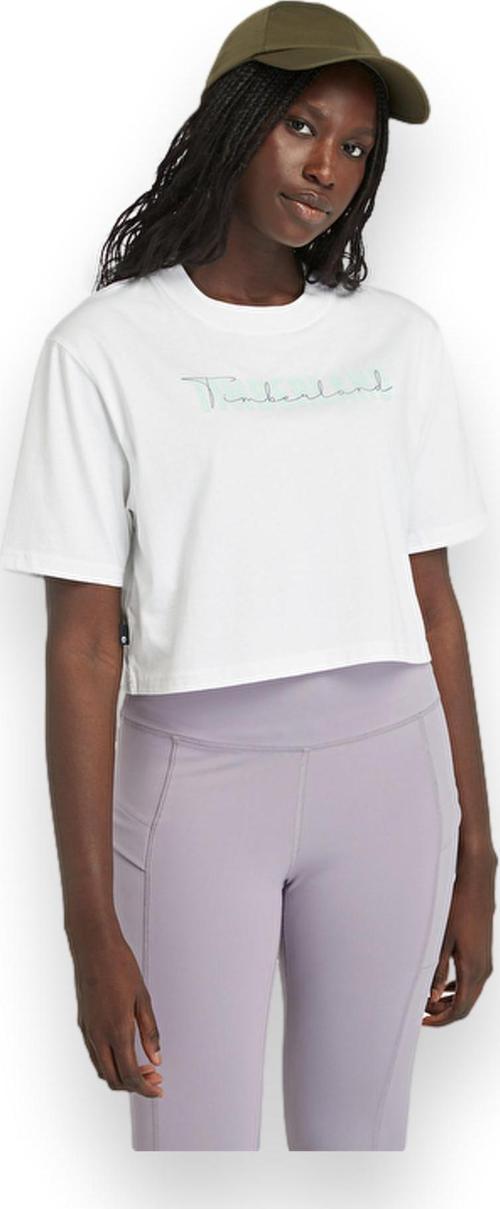 Tb0A5Vs3 Cropped Sleeve Tee T Beyaz Kadın T-Shirt L