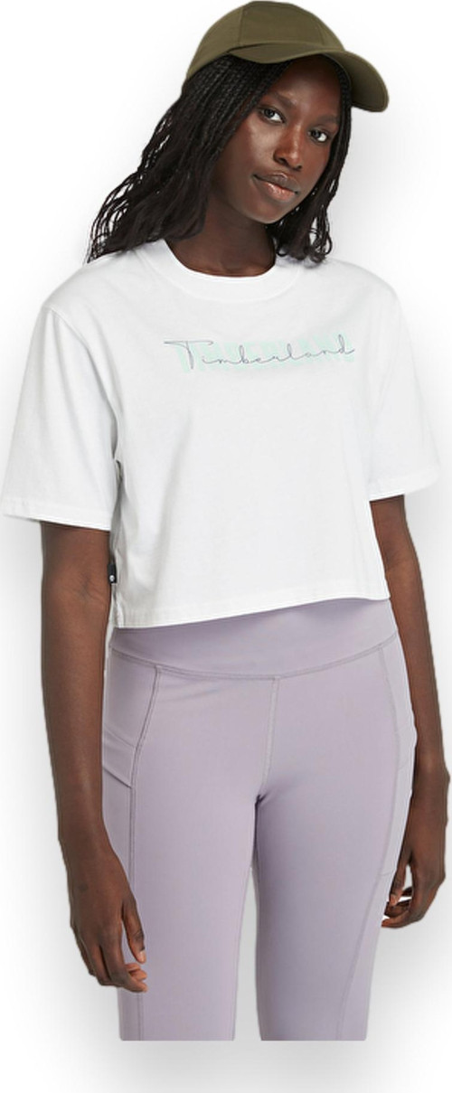 Tb0A5Vs3 Cropped Sleeve Tee T Beyaz Kadın T-Shirt M