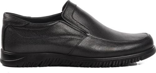 7019 Siyah Hakiki Deri Erkek Günlük Ayakkabı