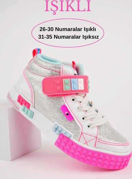 KUKULİ Garantili Legolu Bağcıklı ve Cırtlı Ortopedik Çocuk Spor Bot