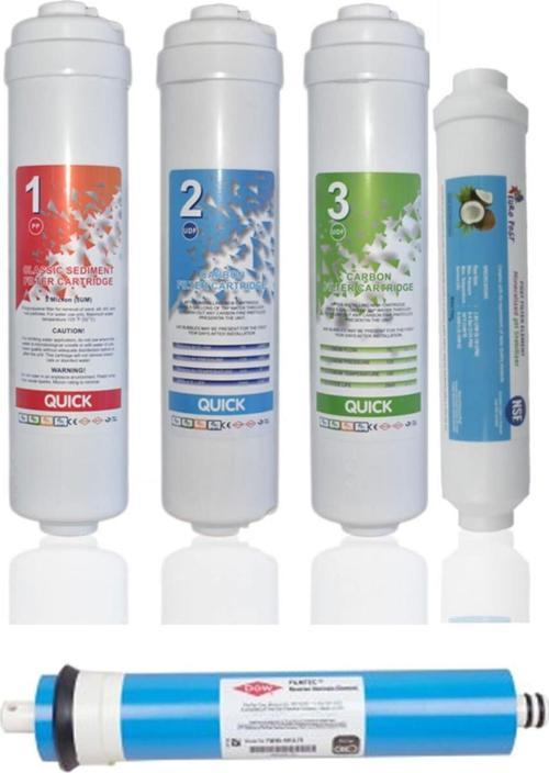 Reverse Osmosis Kapalı Kasa Inline Su Arıtma Cihazı Filtresi 50 Gpd Filmtec Membranlı