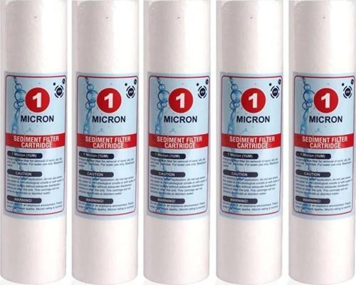 Su Arıtma Cihazı 1 Mikron Sediment Spun Filtre (5 Adet)