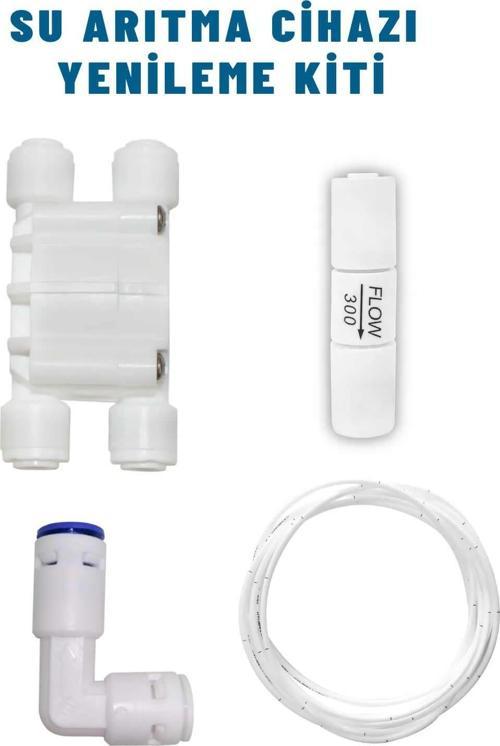 Su Arıtma Cihazı Yenileme Kiti Shut Off - 300Cc Flow - Check Valf - Hortum Quick