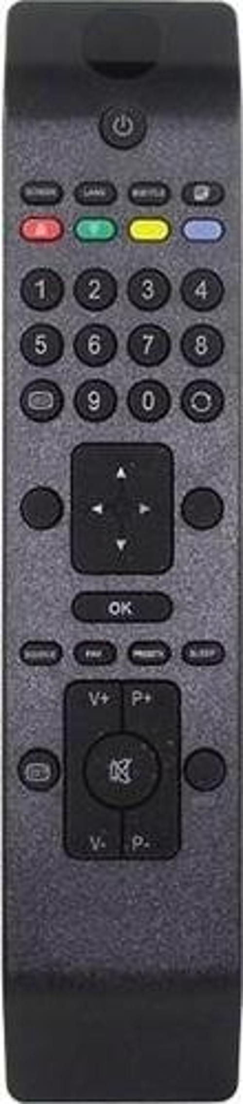 Telefunken Lcd Led Tv Uyumlu Kumanda Kıvrımlı Model