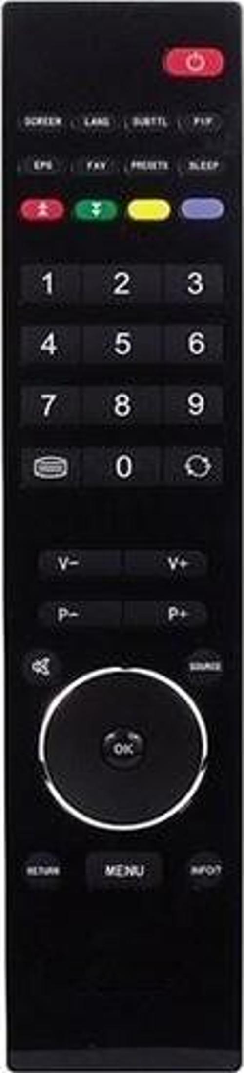 Telefunken Lcd Led Tv Uyumlu Kumanda Parlak Göbekli