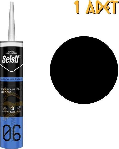 Dış Cephe Nötr Silikon SİYAH 300 ml. - 1 Adet