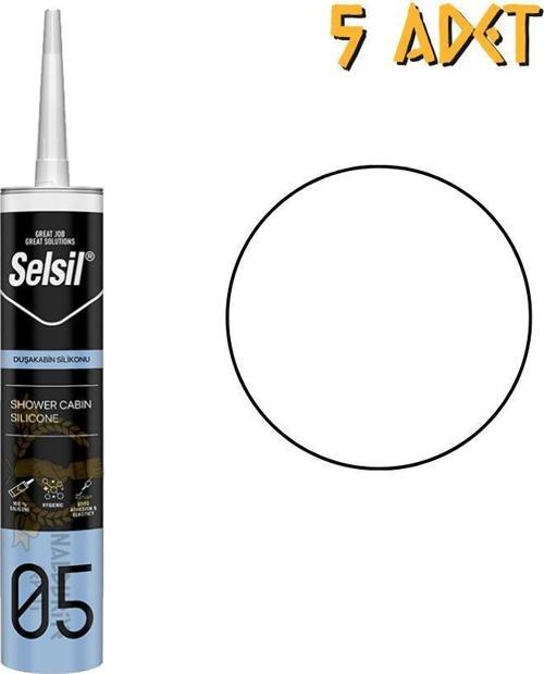 Mutfak Banyo Duşakabin Silikonu BEYAZ 280 ml. - 5 Adet