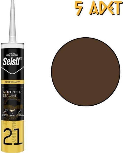 Silikonize Mastik KAHVERENGİ 500 gr. - 5 Adet