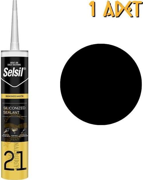 Silikonize Mastik SİYAH 500 gr. - 1 Adet