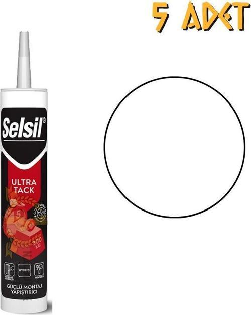Ultra Tack Güçlü Korniş Yapıştırıcı BEYAZ 290 ml. - 5 Adet