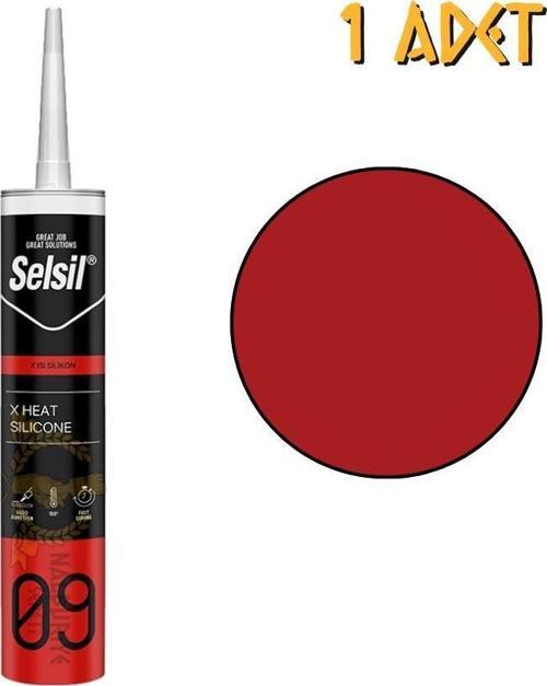 X 150 Derece Dayanıklı Isı Silikonu KIRMIZI 310 ml. - 1 Adet