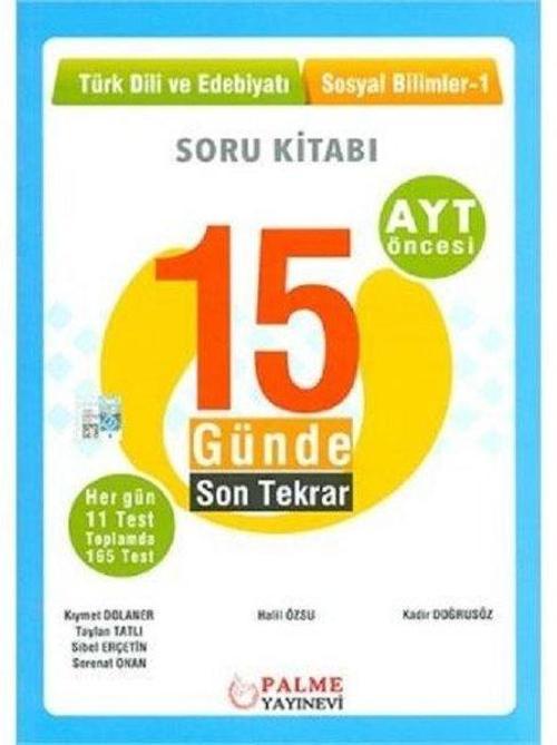 Palme Yks Ayt 15 Günde Son Tekrar T.Dili Ve Ed.Sosyal Bil.-1