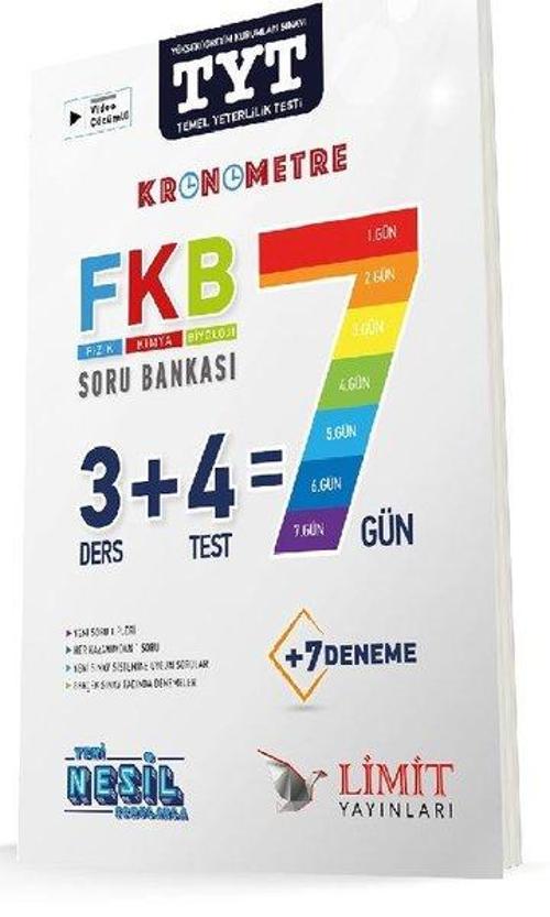 Limit TYT Fizik - Kimya - Biyoloji Soru Bankası