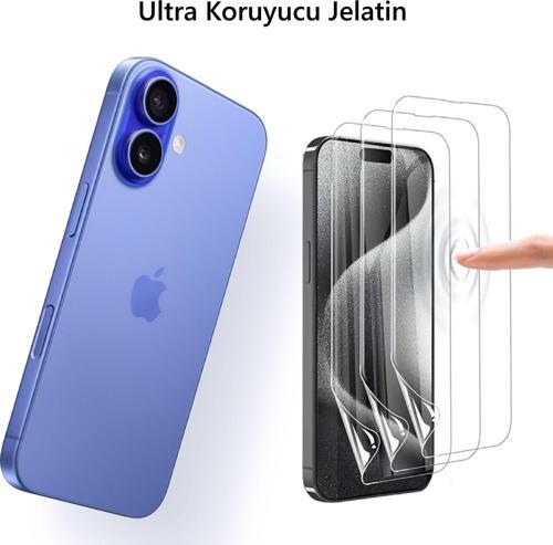 İphone 16 Plus Uyumlu Ön Body Ultra Ekran Koruyucu Şeffaf  Nano Jelatin