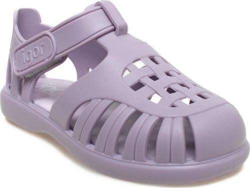 10271 K Tobby Solid Mor Kız Çocuk Sandalet 25